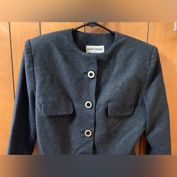 NWOT ELIANE STOLERU Blazer Suit Jacket Size Medium - Picture 3 of 8